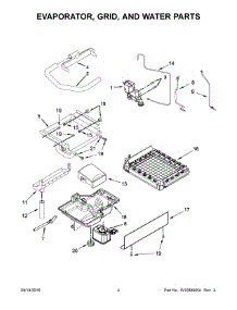 03 - Evaporator, Grid, And Water Parts parts for Whirlpool Ice Maker KUIX505EBS0 from AppliancePartsPros.com
