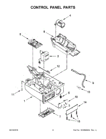 05 - Control Panel Parts parts for Whirlpool Ice Maker KUIX505EBS0 from AppliancePartsPros.com
