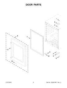 04 - Door Parts parts for Whirlpool Wine Cooler KUWL304EBS00 from AppliancePartsPros.com