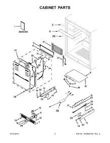 02 - Cabinet Parts parts for Kitchenaid Wine Cooler KUWR304CSS00 from AppliancePartsPros.com