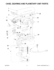 04 - Case, Gearing And Planetary Unit Parts parts for Whirlpool Mixer KV25G0XSL5 from AppliancePartsPros.com