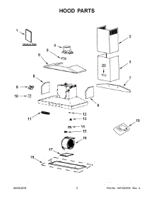 02 - Hood Parts parts for Whirlpool Hood KVWB600DSS1 from AppliancePartsPros.com