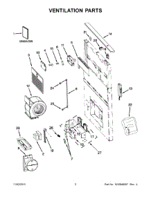 02 - Ventilation Parts parts for Whirlpool Hood KXD4636YSS2 from AppliancePartsPros.com