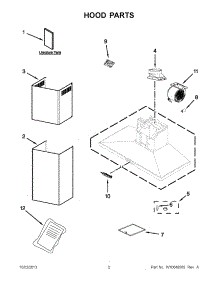 02 - Hood Parts parts for Kitchenaid Hood KXW4330YSS2 from AppliancePartsPros.com