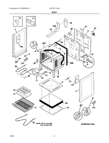 03 - Body parts for Electrolux Range LFEF3017LBD from AppliancePartsPros.com