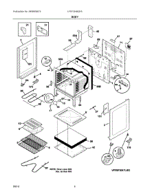 03 - Body parts for Electrolux Range LFEF3048QFA from AppliancePartsPros.com