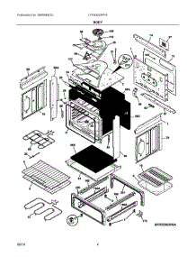 03 - Body parts for Electrolux Range LFES3025PFA from AppliancePartsPros.com