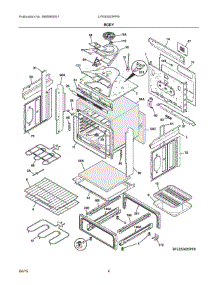 03 - Body parts for Electrolux Range LFES3025PFB from AppliancePartsPros.com