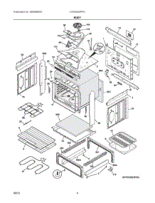 03 - Body parts for Electrolux Range LFES3025PFD from AppliancePartsPros.com