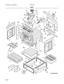 03 - Body parts for Electrolux Range LFES3025PFE from AppliancePartsPros.com