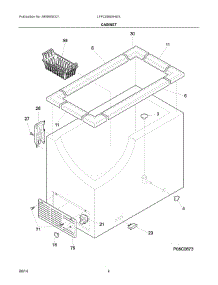 03 - Cabinet parts for Electrolux Freezer LFFC09M5HWX from AppliancePartsPros.com