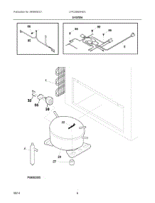 04 - System parts for Electrolux Freezer LFFC09M5HWX from AppliancePartsPros.com