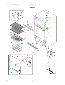 03 - Cabinet parts for Electrolux Freezer LFFH20F3QWB from AppliancePartsPros.com
