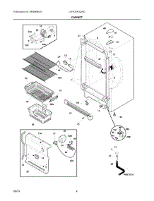 03 - Cabinet parts for Electrolux Freezer LFFH20F3QWD from AppliancePartsPros.com