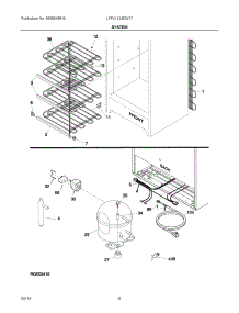 04 - System parts for Electrolux Freezer LFFU1424DW17 from AppliancePartsPros.com