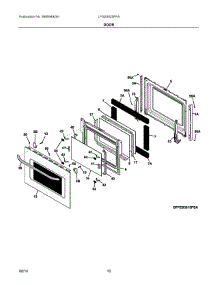 06 - Door parts for Electrolux Range LFGS3025PFA from AppliancePartsPros.com