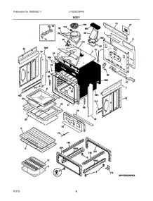 04 - Body parts for Electrolux Range LFGS3025PFB from AppliancePartsPros.com