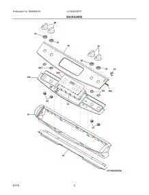 02 - Backguard parts for Electrolux Range LFGS3025PFF from AppliancePartsPros.com