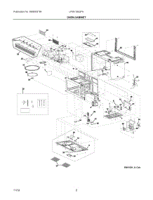 02 - Oven,Cabinet parts for Electrolux Microwave LFMV164QFA from AppliancePartsPros.com