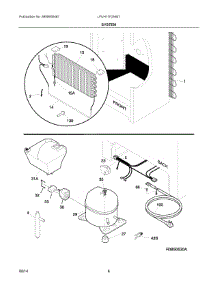 04 - System parts for Electrolux Freezer LFUH17F2NW1 from AppliancePartsPros.com