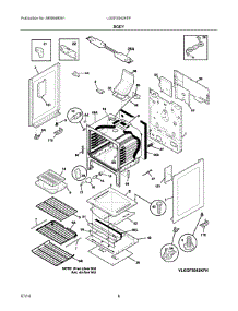 04 - Body parts for Electrolux Range LGGF3042KFP from AppliancePartsPros.com