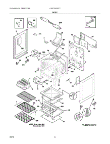 04 - Body parts for Electrolux Range LGGF3042KFT from AppliancePartsPros.com