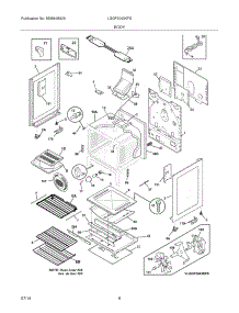 07 - Body parts for Frigidaire Range LGGF3043KFS from AppliancePartsPros.com