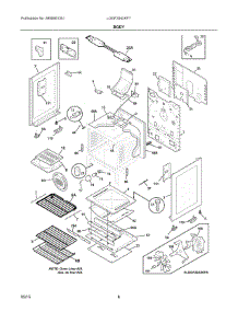 04 - Body parts for Electrolux Range LGGF3043KFT from AppliancePartsPros.com