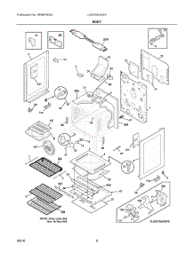 04 - Body parts for Electrolux Range LGGF3043KFV from AppliancePartsPros.com