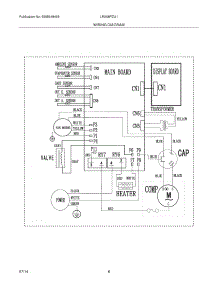 04 - Wiring Diagram parts for Frigidaire Room Air Conditioner LRA08PZU116 from AppliancePartsPros.com