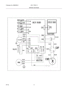 04 - Wiring Diagram parts for Frigidaire Room Air Conditioner LRA11PZW110 from AppliancePartsPros.com