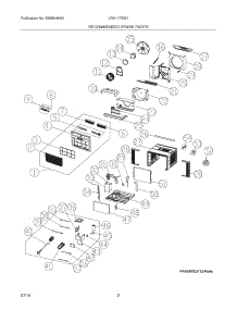 03 - Recommended Spare Parts parts for Frigidaire Room Air Conditioner LRA11PZW114 from AppliancePartsPros.com