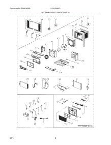 03 - Recommended Spare Parts parts for Frigidaire Room Air Conditioner LRA18HMU218 from AppliancePartsPros.com