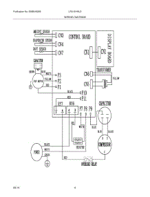 04 - Wiring Diagram parts for Frigidaire Room Air Conditioner LRA18HMU219 from AppliancePartsPros.com