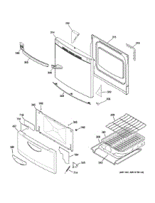 04 - Door & Drawer Parts parts for Hot Point Range RGA720EK5WH from AppliancePartsPros.com