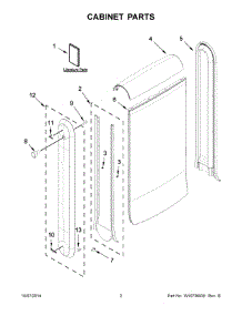 02 - Cabinet Parts parts for Whirlpool Personal Valet System SFF1001CSA0 from AppliancePartsPros.com
