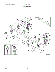 04 - Control Panel parts for Electrolux Washer Dryer Combo SFLG3911RW1 from AppliancePartsPros.com