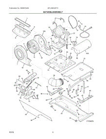 03 - Motor / Blower / Belt parts for Electrolux Washer Dryer Combo SFLG4033RT0 from AppliancePartsPros.com
