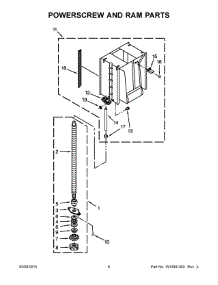 04 - Powerscrew And Ram Parts parts for Maytag Compactor TC607X4 from AppliancePartsPros.com