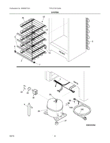 04 - System parts for Electrolux Freezer TFFU21M1QWA from AppliancePartsPros.com