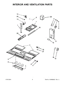 04 - Interior And Ventilation Parts parts for Whirlpool Microwave UMV1160CB2 from AppliancePartsPros.com