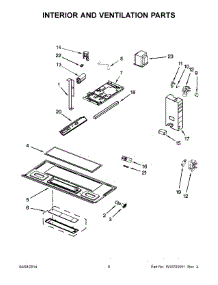 04 - Interior And Ventilation Parts parts for Whirlpool Microwave UMV1160CS0 from AppliancePartsPros.com