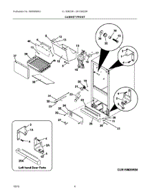03 - Cabinet Front parts for Electrolux Ice Maker UR15IM20RS0 from AppliancePartsPros.com