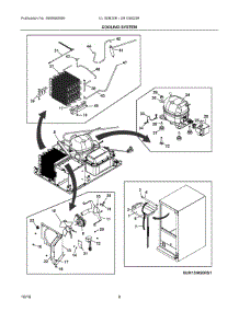 05 - Cooling System parts for Electrolux Ice Maker UR15IM20RS1 from AppliancePartsPros.com