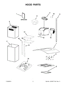 02 - Hood Parts parts for Whirlpool Hood UXI6536BSS0 from AppliancePartsPros.com