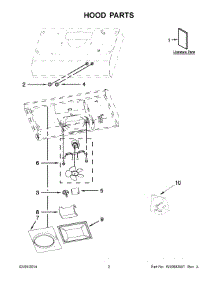 02 - Hood Parts parts for Whirlpool Hood UXT2030ADB0 from AppliancePartsPros.com
