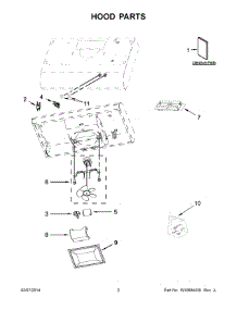 02 - Hood Parts parts for Whirlpool Hood UXT4236ADS0 from AppliancePartsPros.com