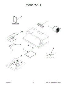 02 - Hood Parts parts for Whirlpool Hood UXT5536AAS1 from AppliancePartsPros.com