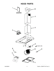 02 - Hood Parts parts for Whirlpool Hood UXW7230BSS0 from AppliancePartsPros.com