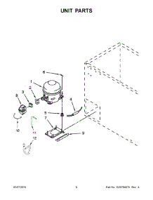 04 - Unit Parts parts for Whirlpool Freezer WC22014Q00 from AppliancePartsPros.com